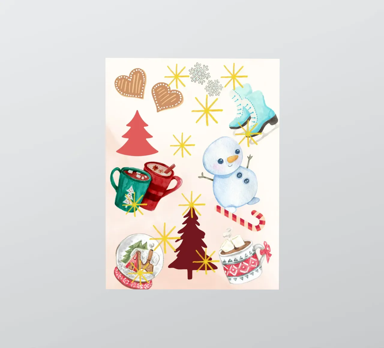 Winterpret sticker van Kikis Christmas Store