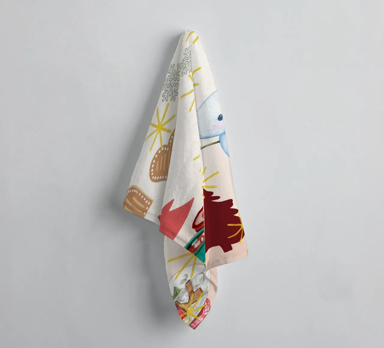 Winter pleasures badhanddoek van Kikis Christmas Store