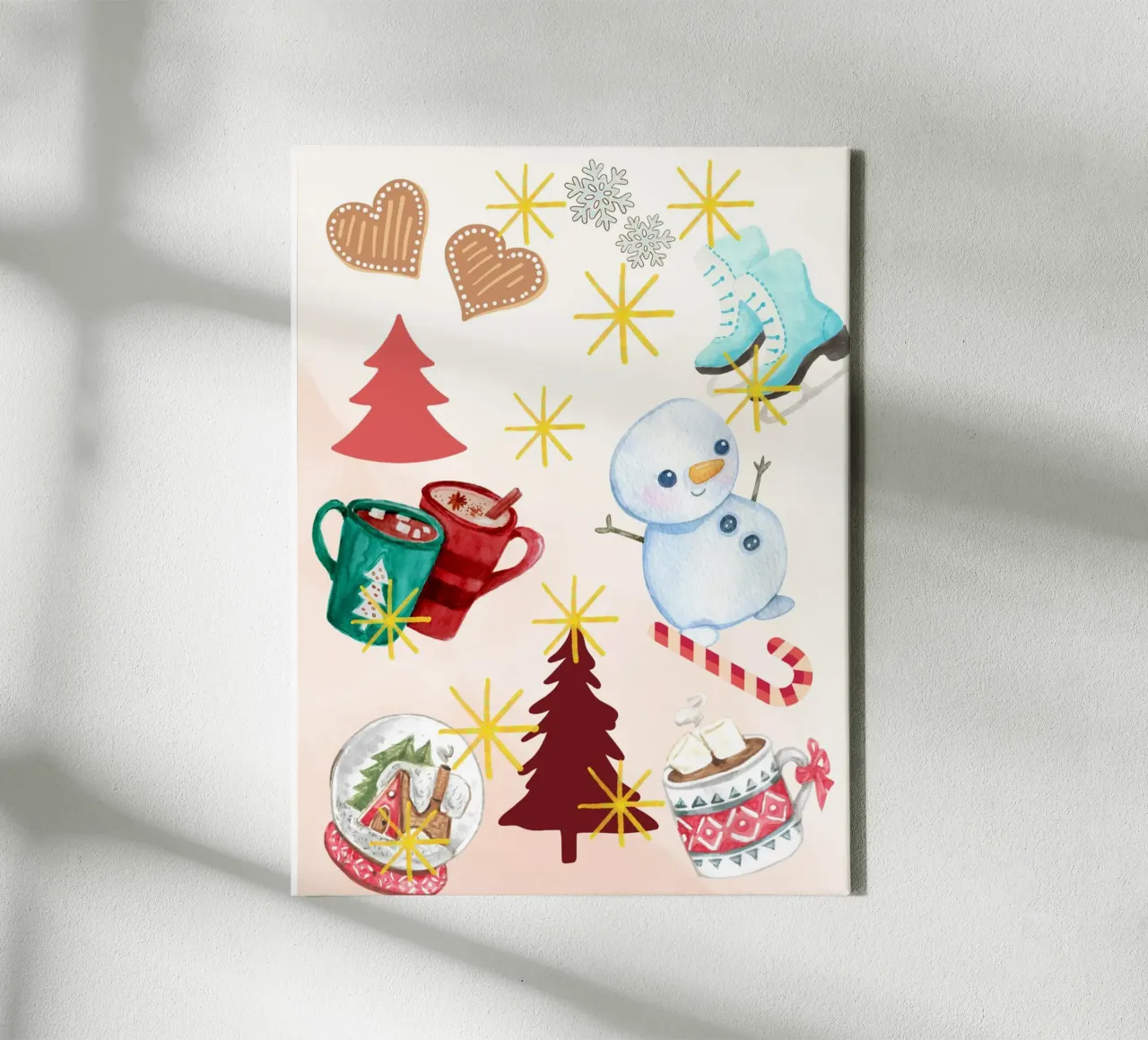 Winterpret canvas van Kikis Christmas Store