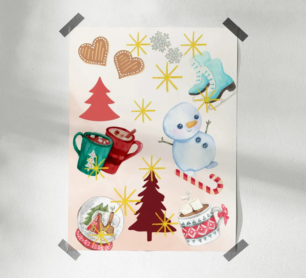Winterpret poster van Kikis Christmas Store