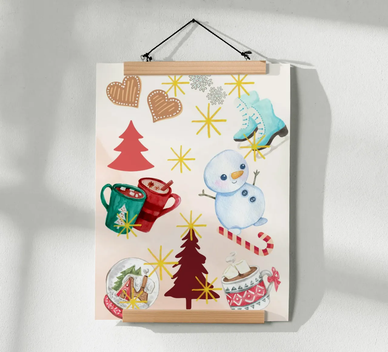 Winterpret poster van Kikis Christmas Store