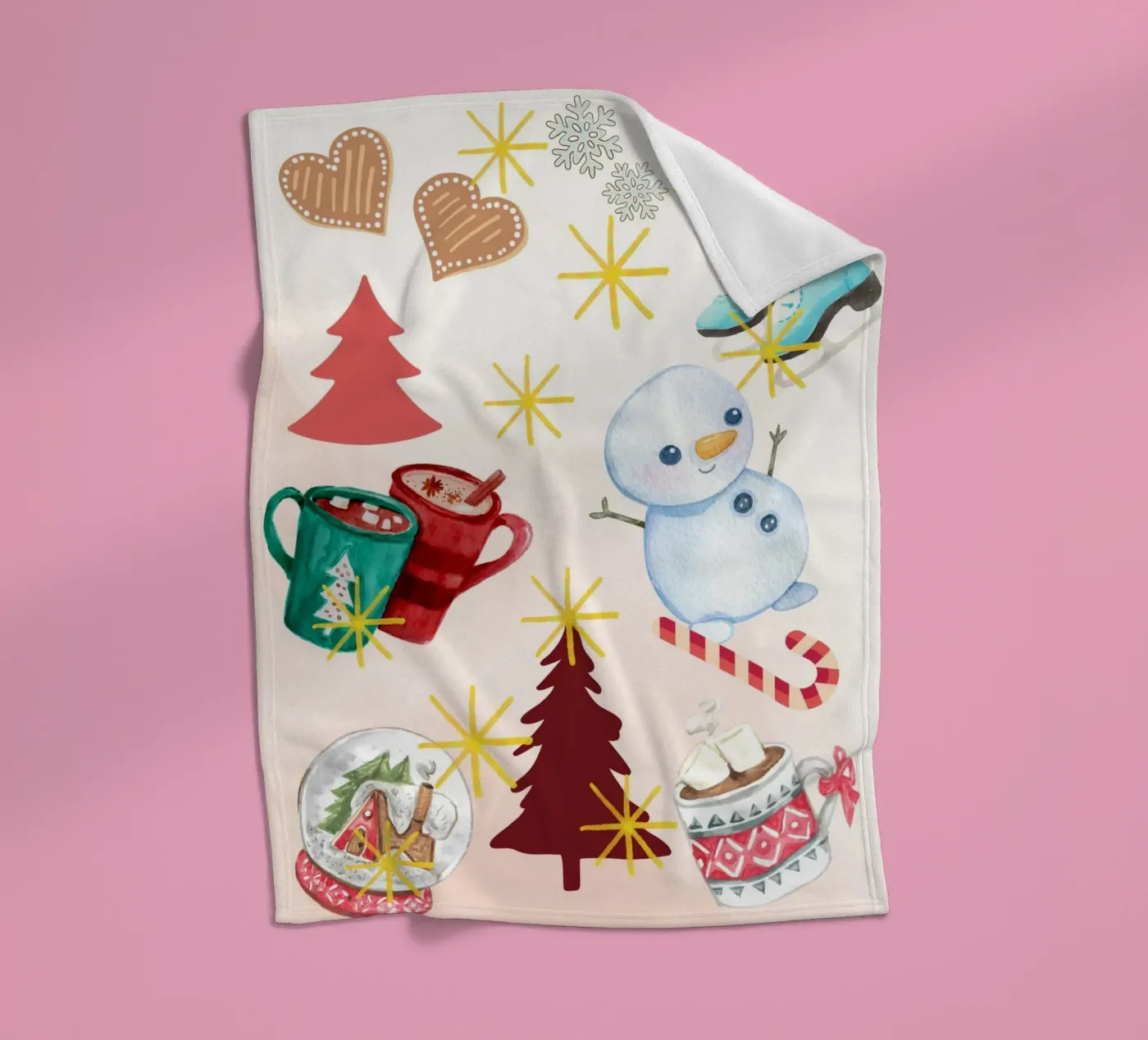 Winter pleasures coperta in pile da Kikis Christmas Store