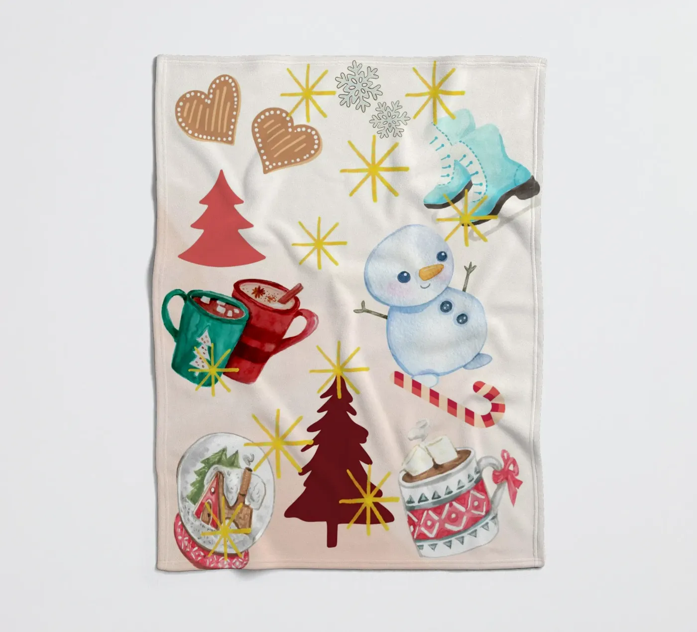 Winter pleasures coperta in pile da Kikis Christmas Store