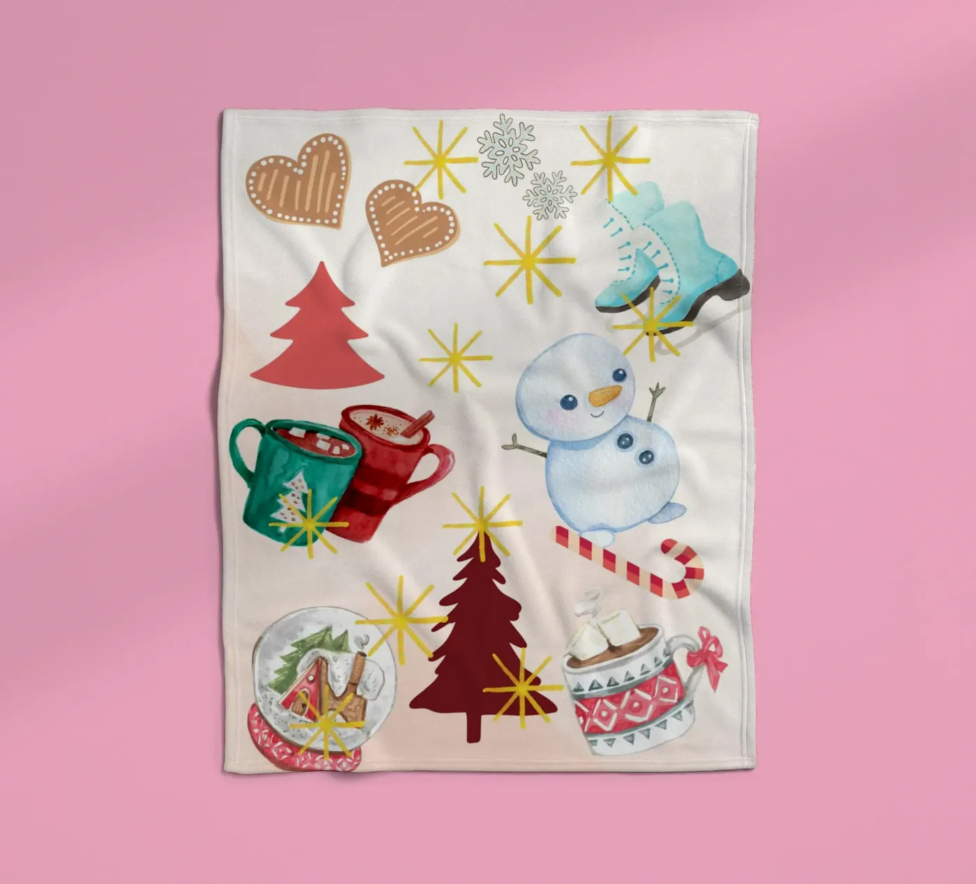 Winter pleasures coperta in pile da Kikis Christmas Store