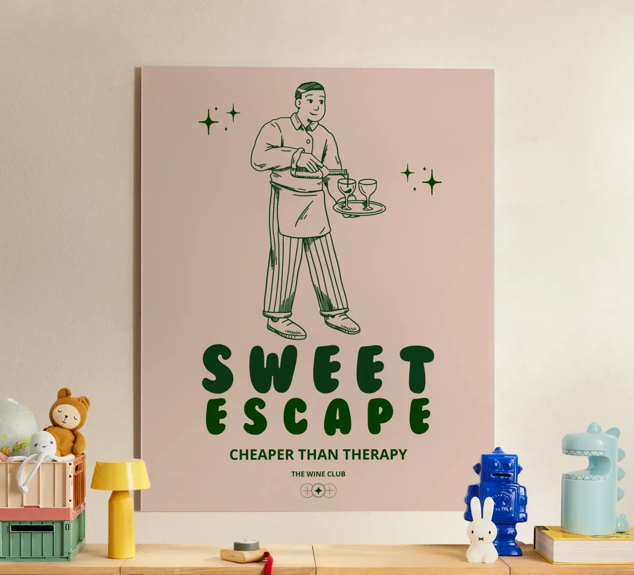 SWEET ESCAPE plexiglass da THE WINE CLUB