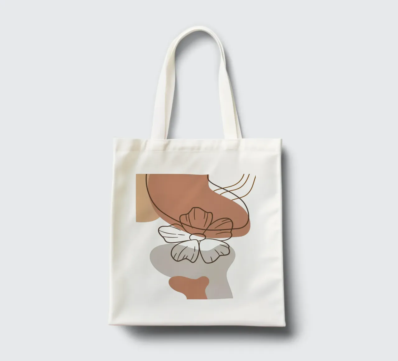 Fiori minimalisti borsa in juta da YSV MINIMALIST