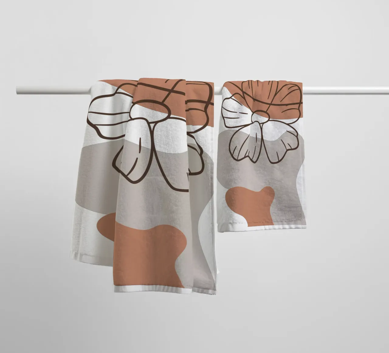 Fiori minimalisti asciugamano da bagno da YSV MINIMALIST