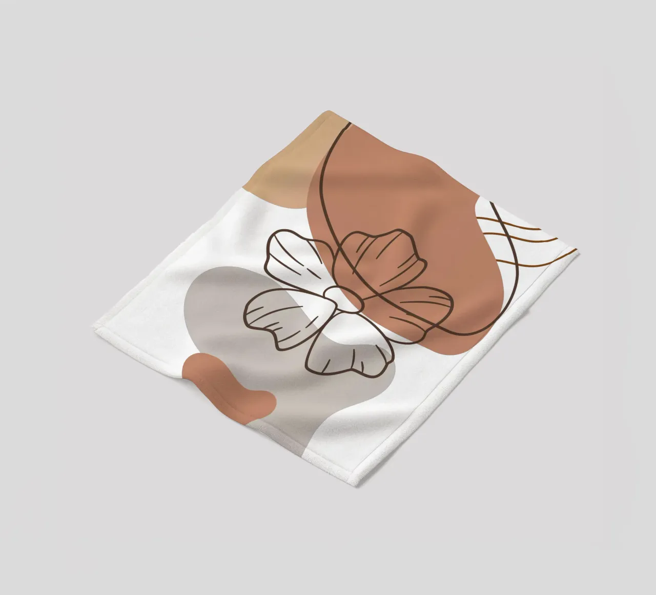 Fiori minimalisti coperta in pile da YSV MINIMALIST