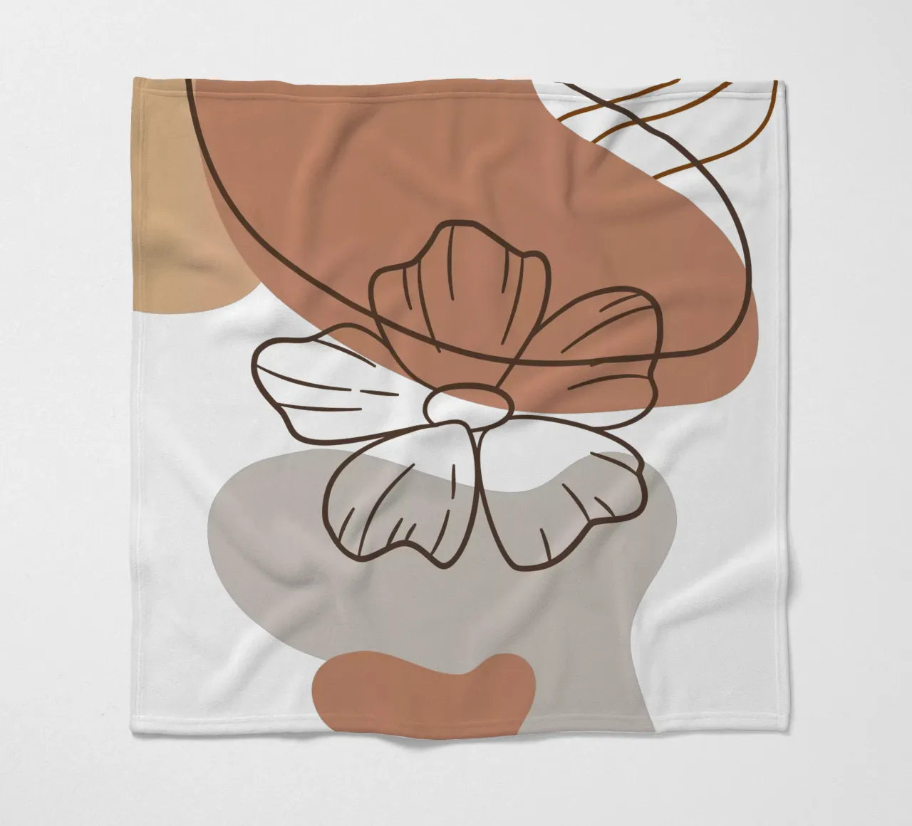 Fiori minimalisti coperta in pile da YSV MINIMALIST