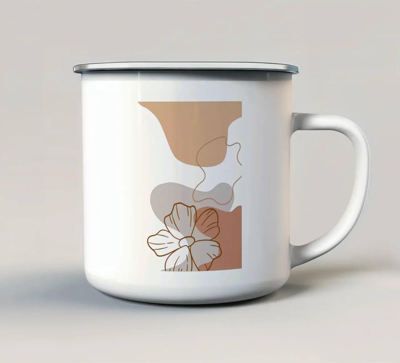 Fiori minimalisti tazza in smalto da YSV MINIMALIST