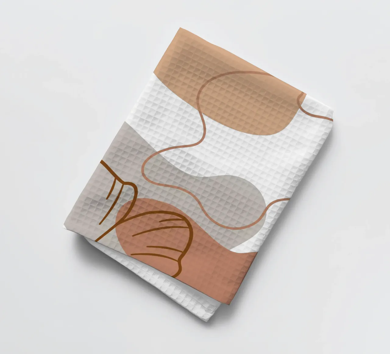 Minimalist flowers tea towel by YSV MINIMALIST