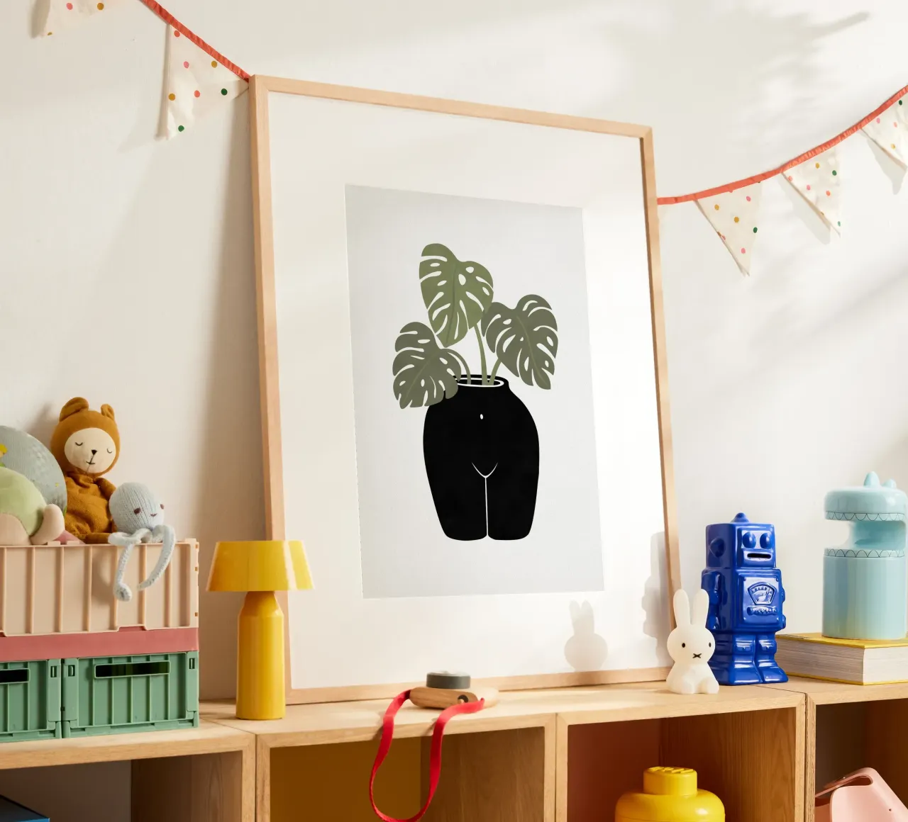 Vaso body-tanical poster da Orara Studio