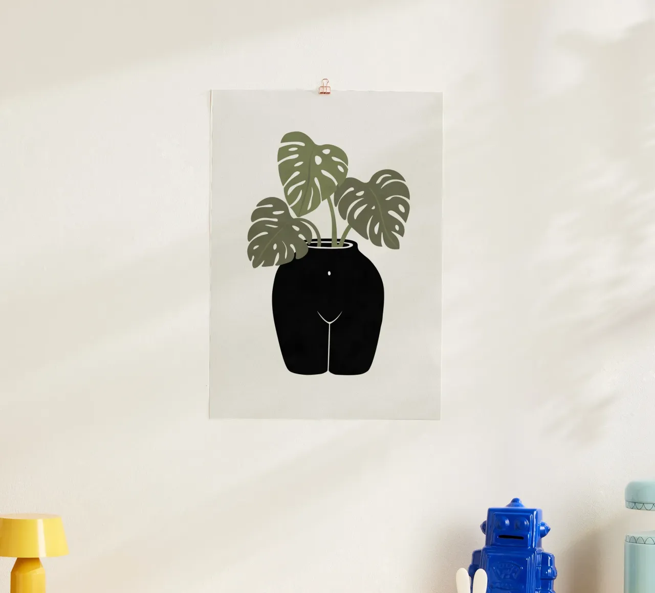 Vaso body-tanical poster da Orara Studio