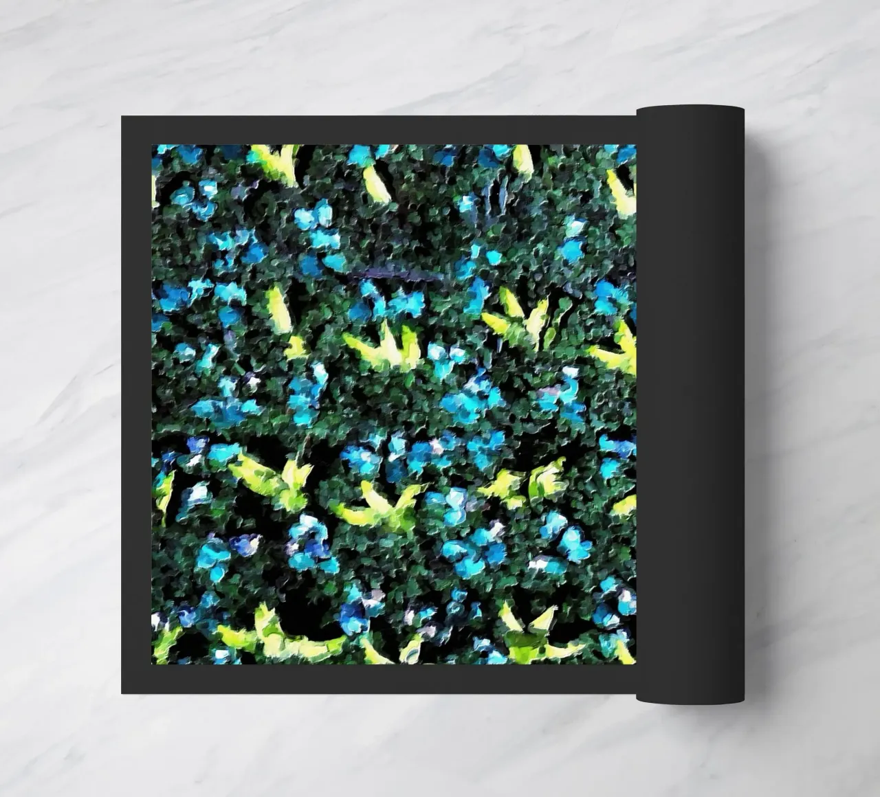 Blu, verde e giallo zerbino da Piccola Serenata