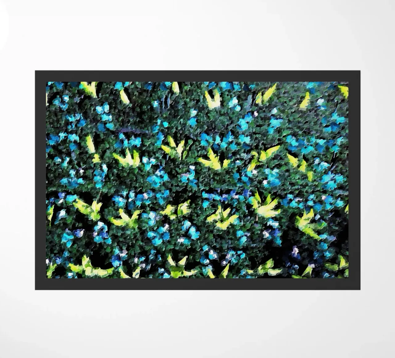 Blu, verde e giallo zerbino da Piccola Serenata