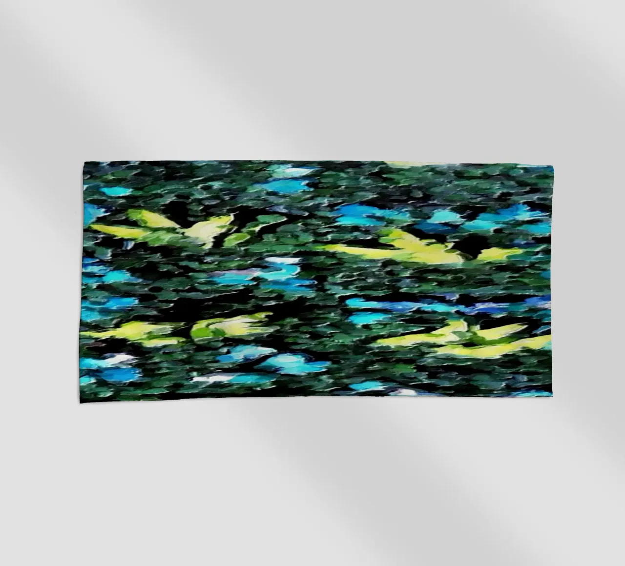 Blu, verde e giallo telo mare da Piccola Serenata