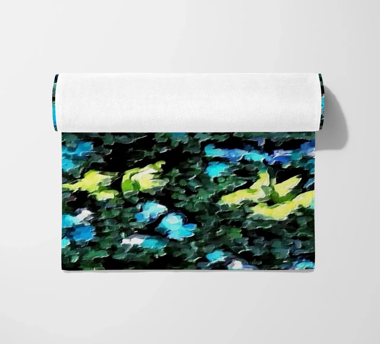 Blu, verde e giallo telo mare da Piccola Serenata