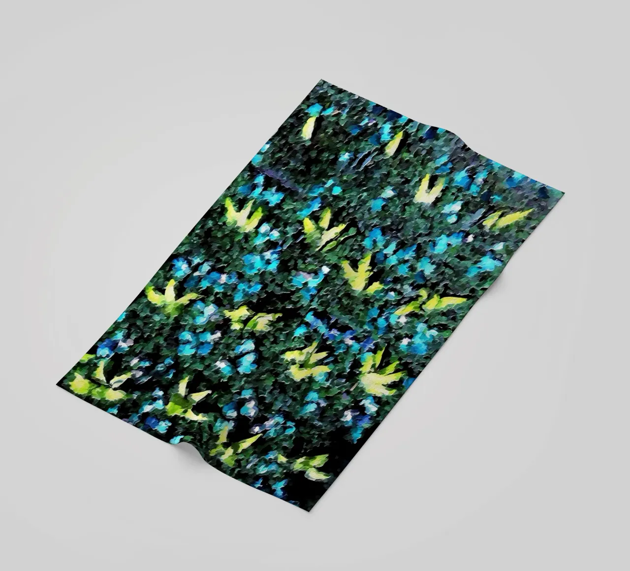 Blu, verde e giallo telo mare da Piccola Serenata