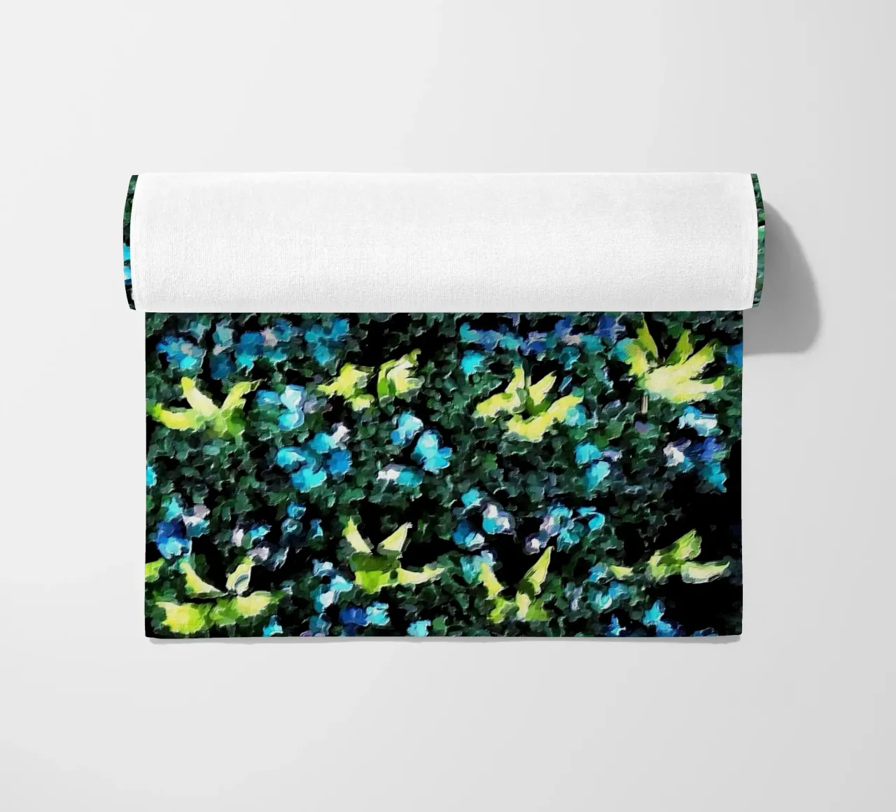 Blu, verde e giallo telo mare da Piccola Serenata