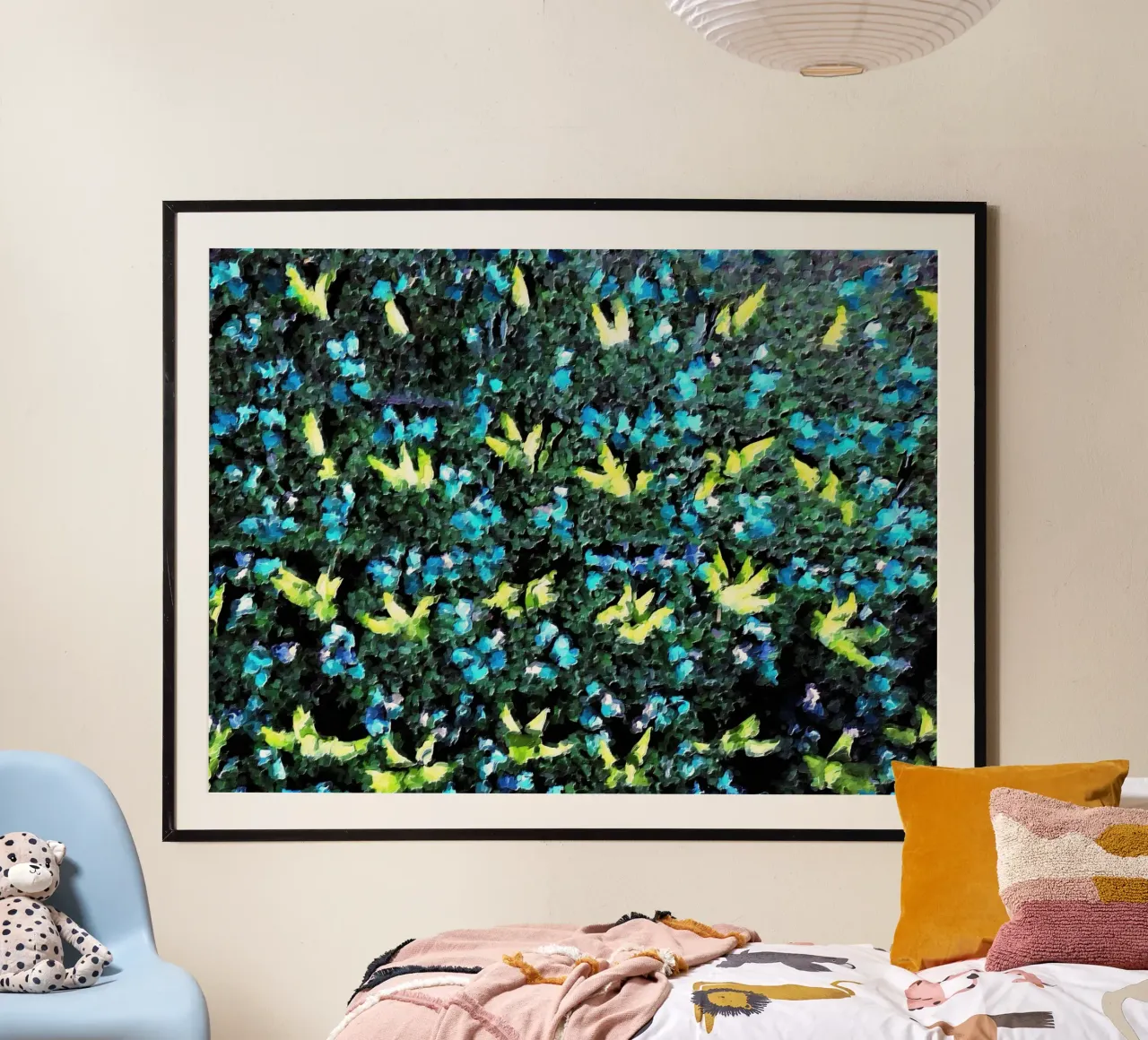 Blu, verde e giallo poster da Piccola Serenata