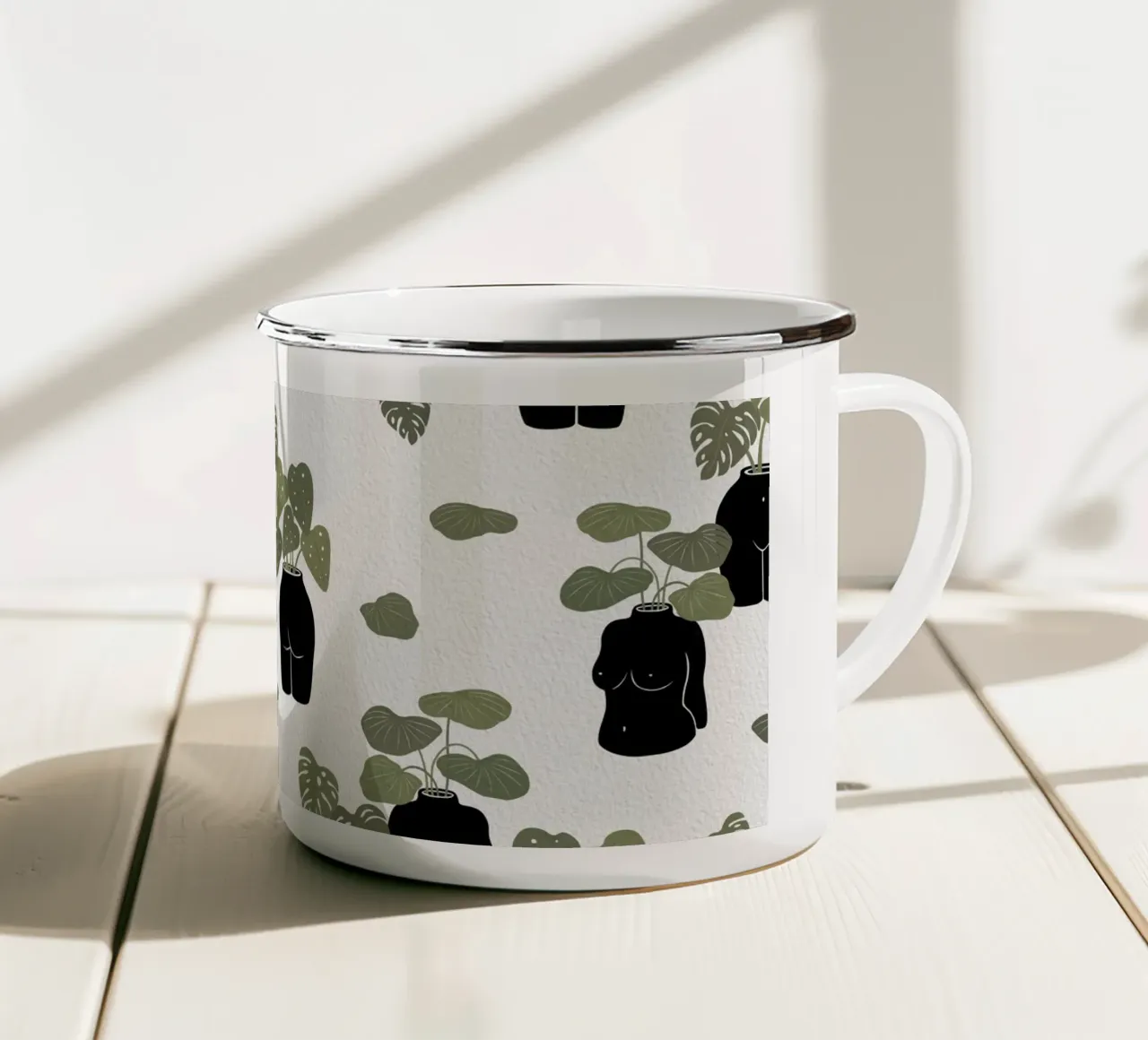 Vaso Butt-anical tazza in smalto da Orara Studio