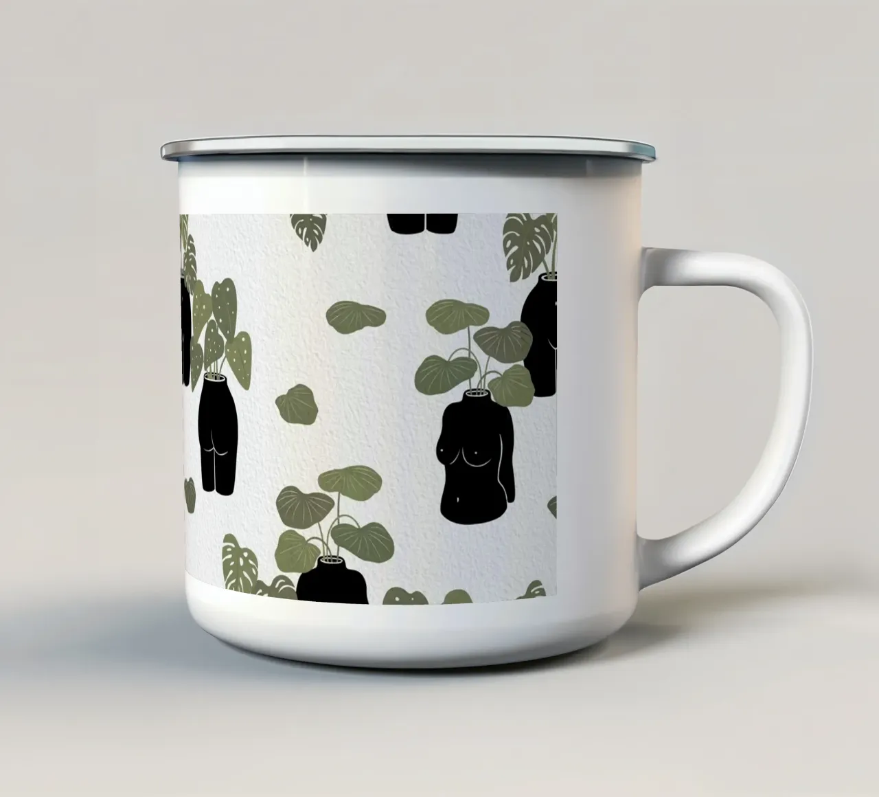 Vaso Butt-anical tazza in smalto da Orara Studio