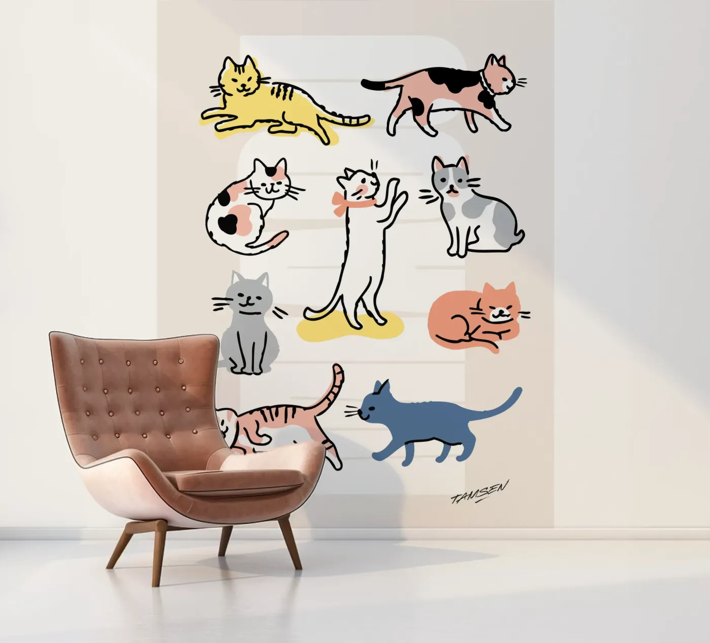 Chaaaalut ! fotobehang van Tamsen Design