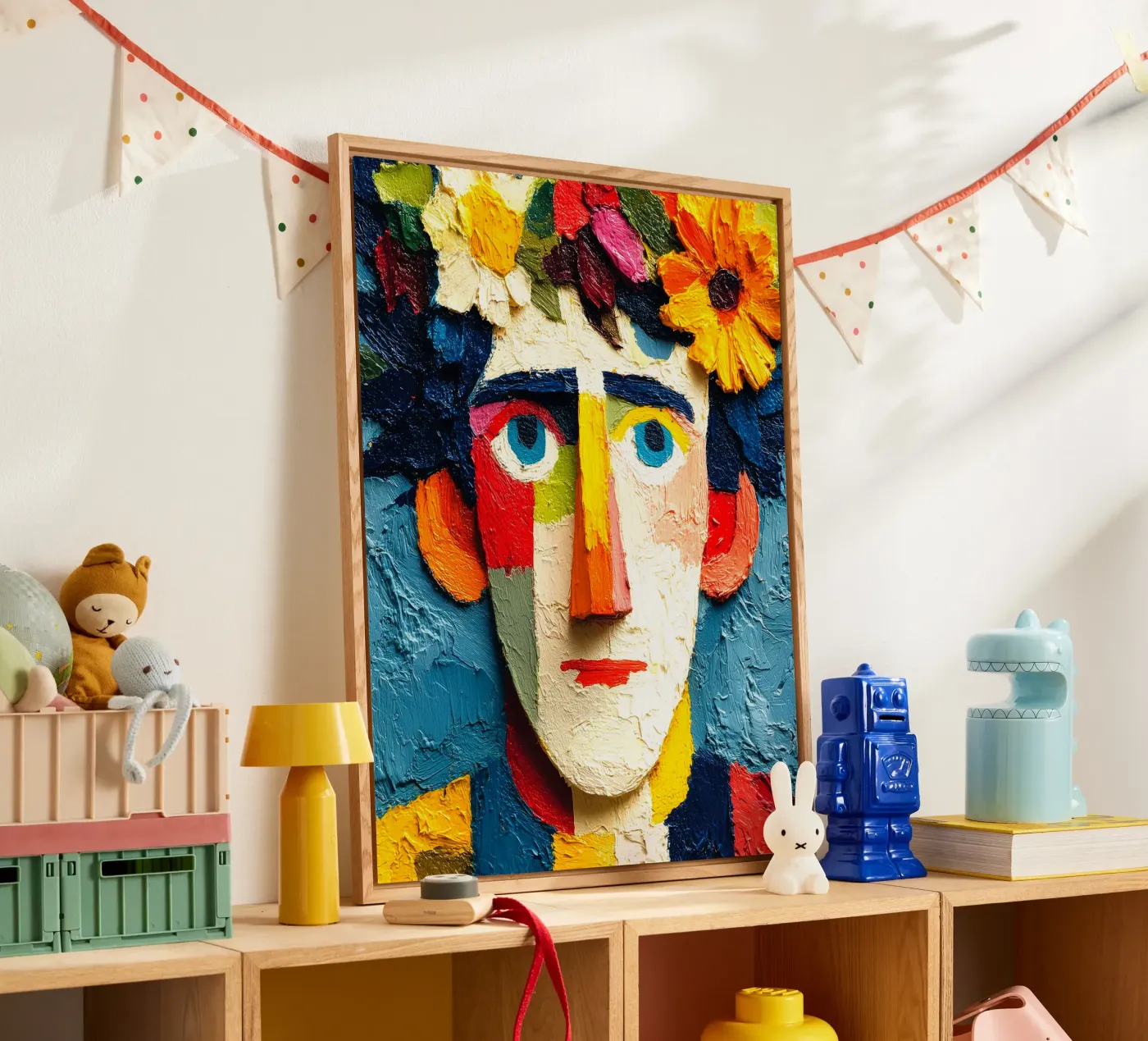 Flower head acrylic glass by Puschkinowa