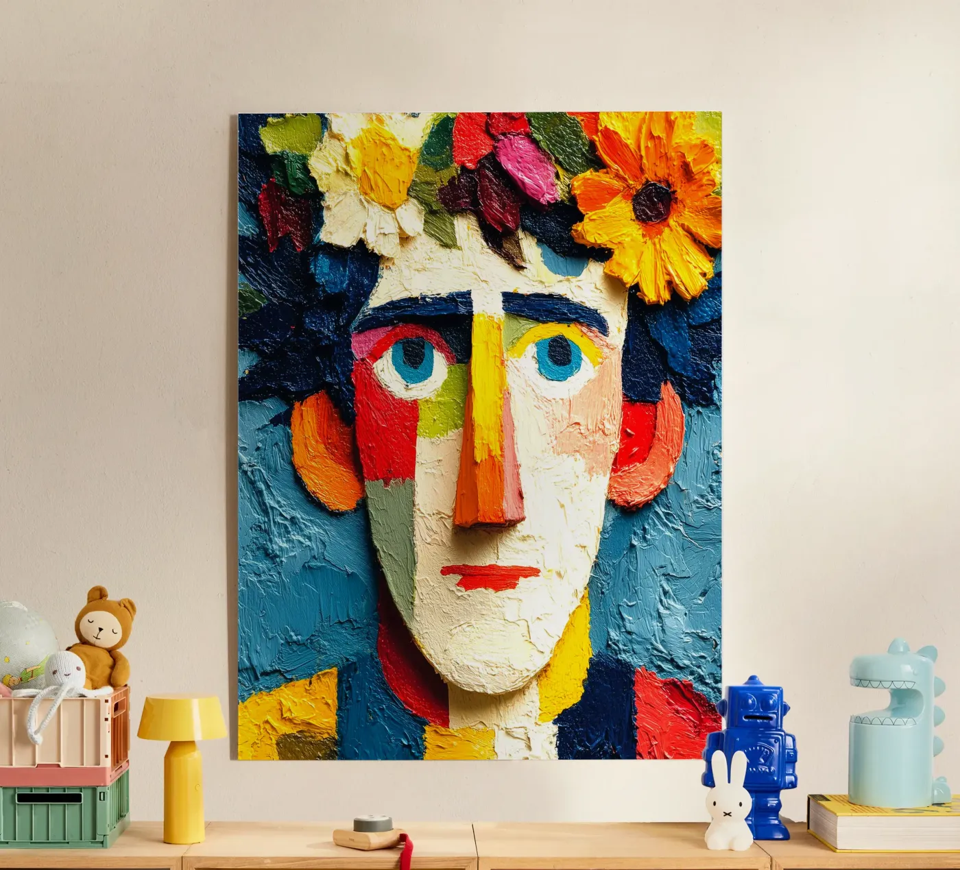 Flower head acrylic glass by Puschkinowa