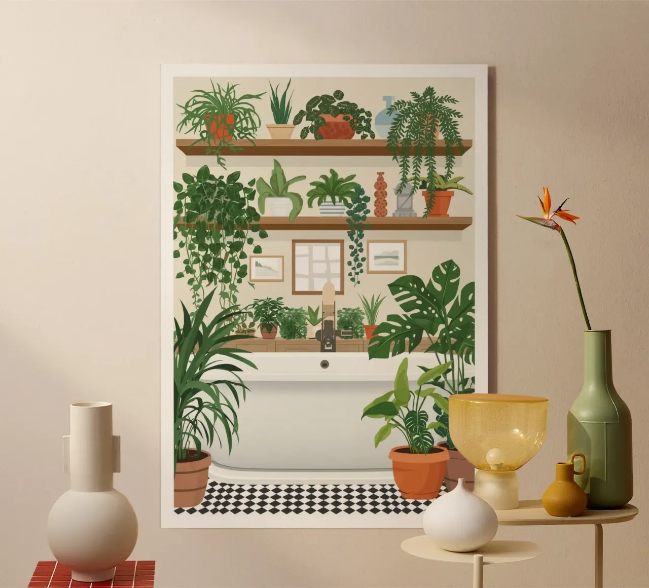 Douceur végétale acrylic glass by Idées & Création