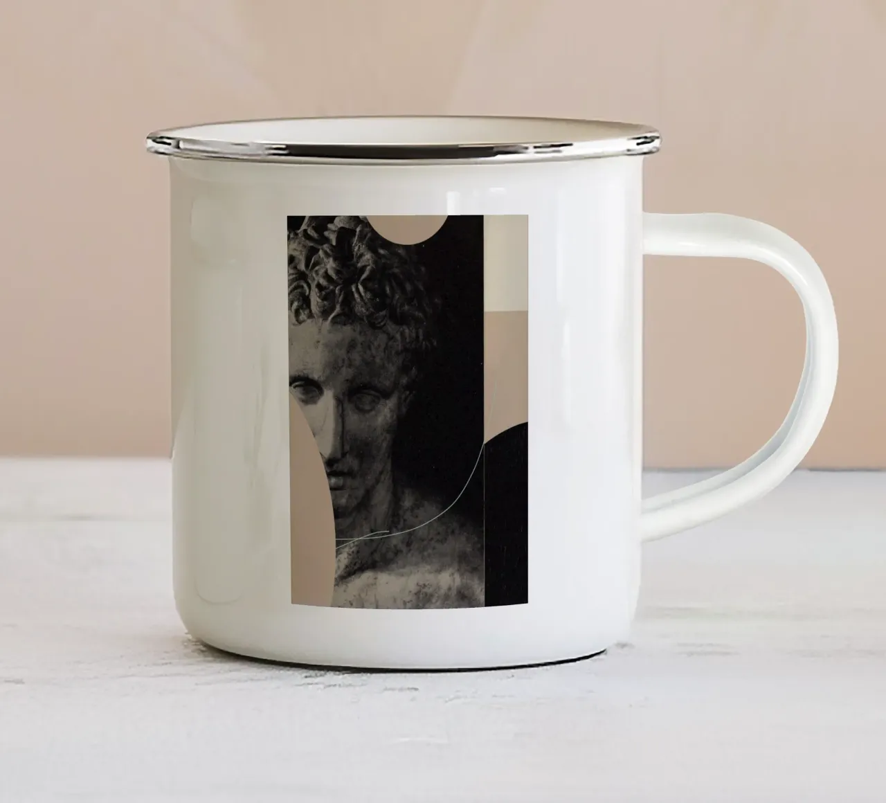 The pursuit of Recovery tazza in smalto da Frank Moth