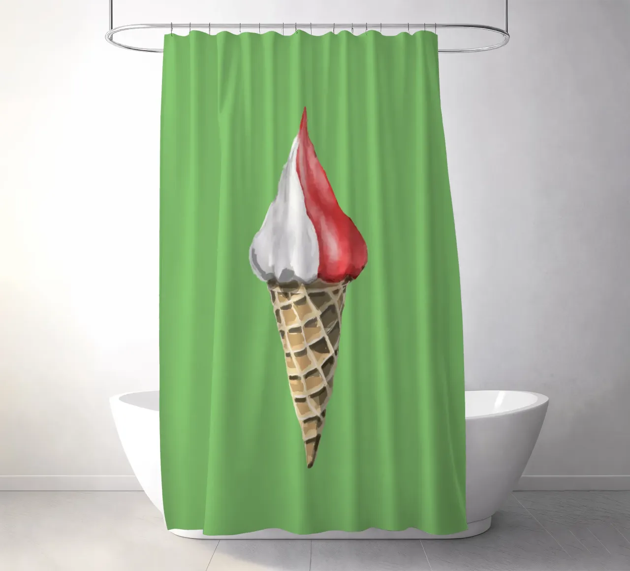 Softeis Duschvorhang von Face & Content