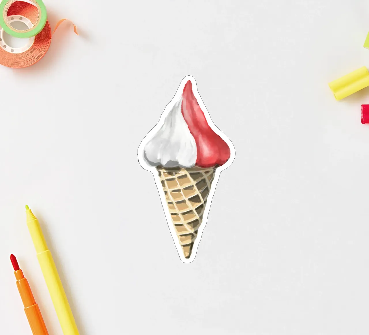 Softeis Sticker von Face & Content