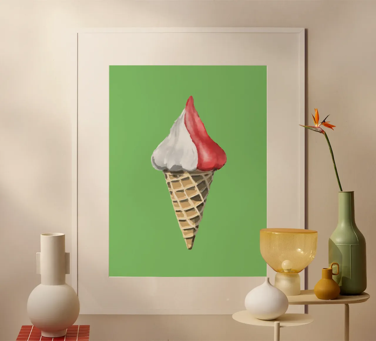 Glace à l'italienne poster de Face & Content