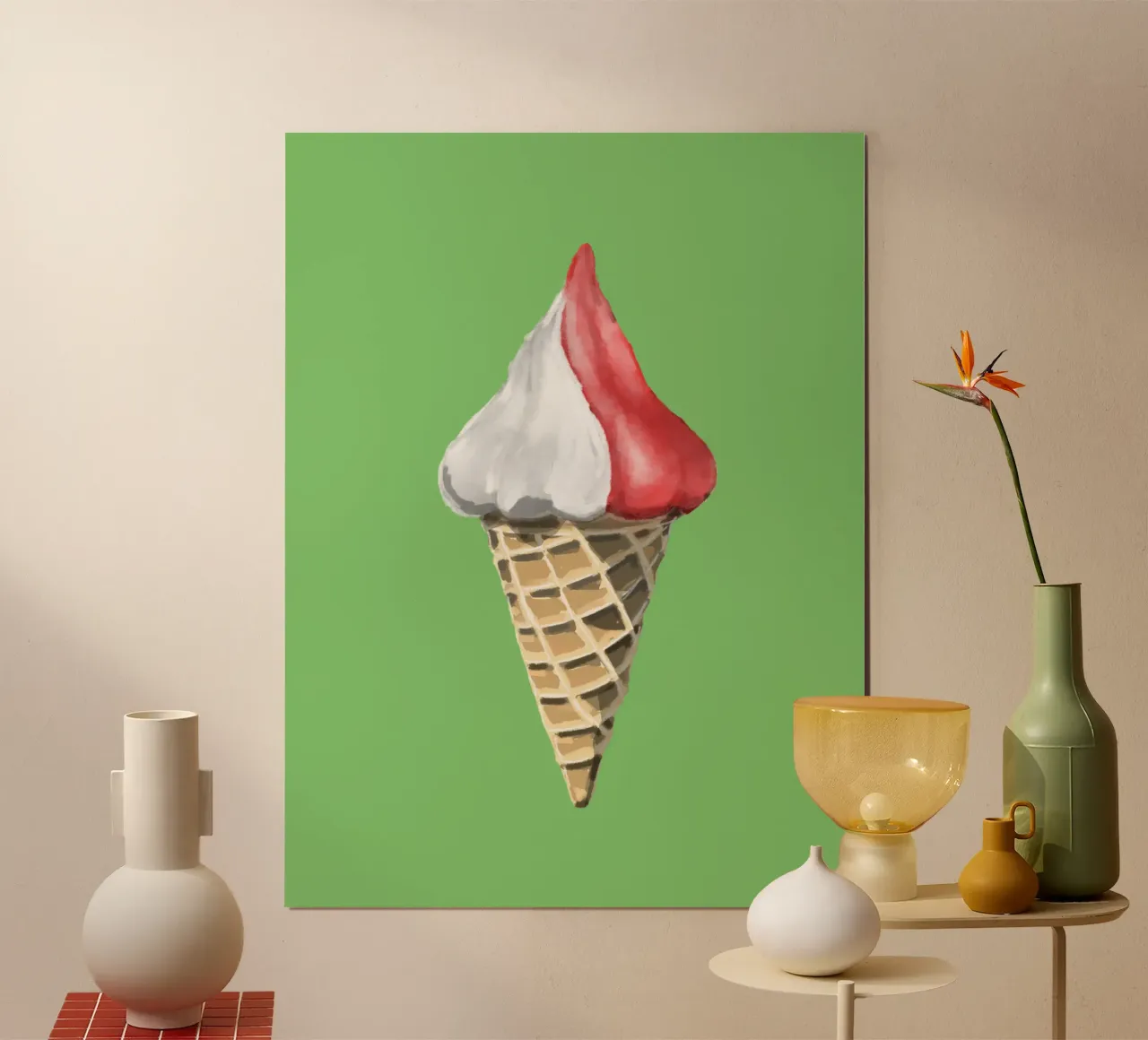 Glace à l'italienne poster de Face & Content