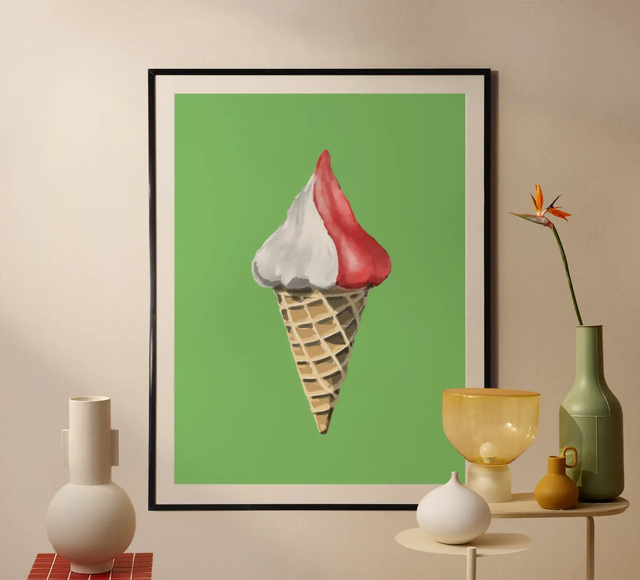 Glace à l'italienne poster de Face & Content