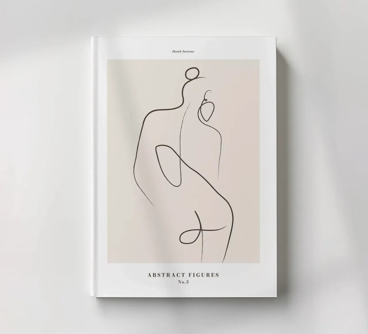 Abstract figures - Minimalist line art design notebook by Whole©