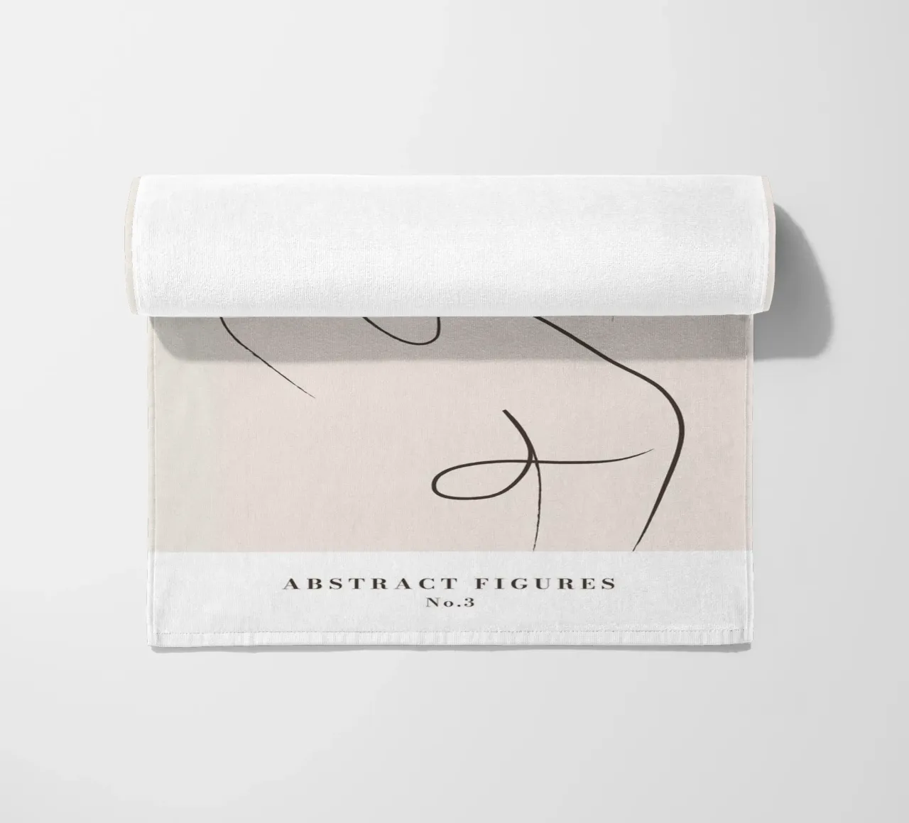 Figure astratte - Line art design minimalista telo mare da Whole©