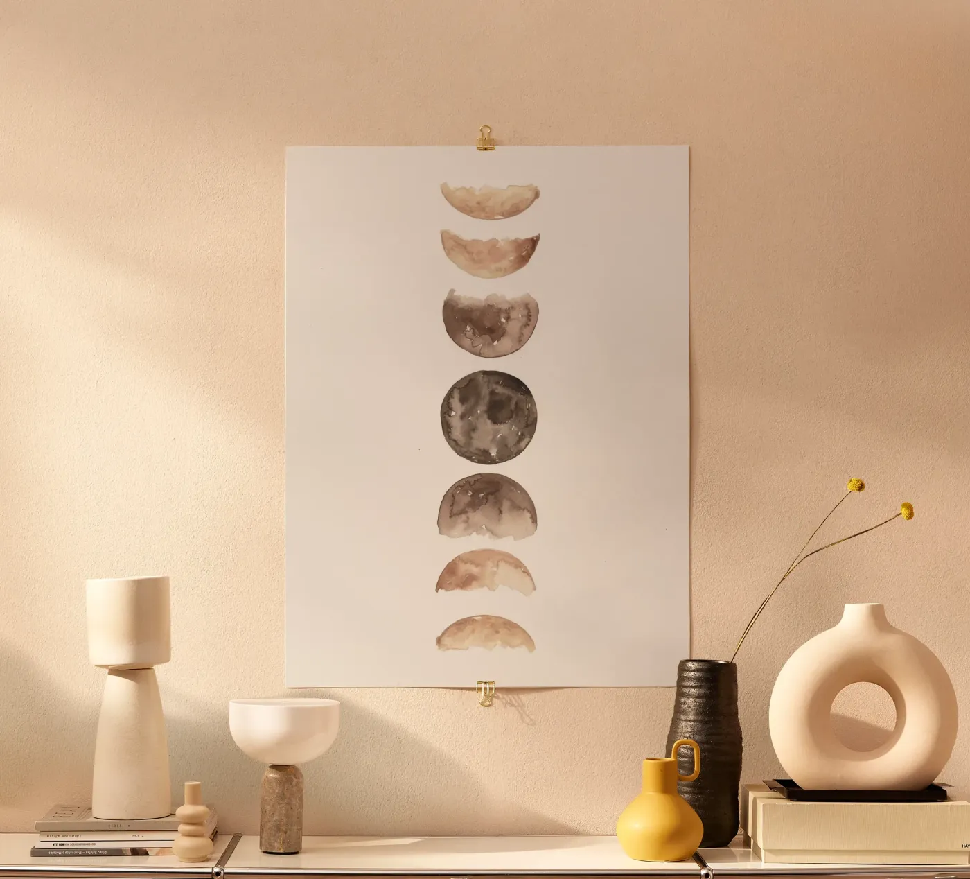 Mondphasen Poster von mantika studio