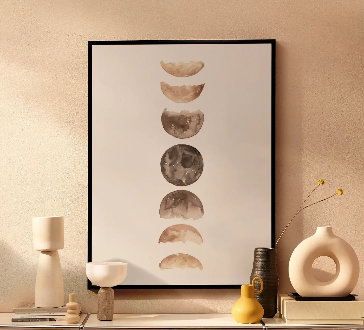 Mondphasen Poster von mantika studio