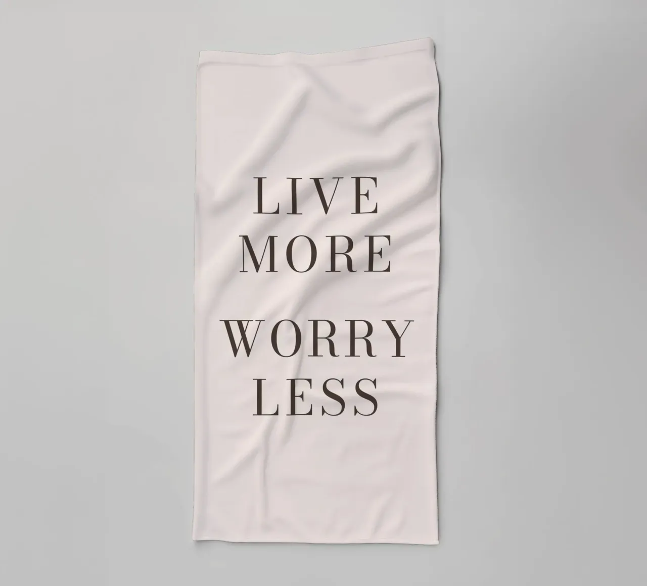 Motivational slogan - Minimalist typography design towel by Whole©