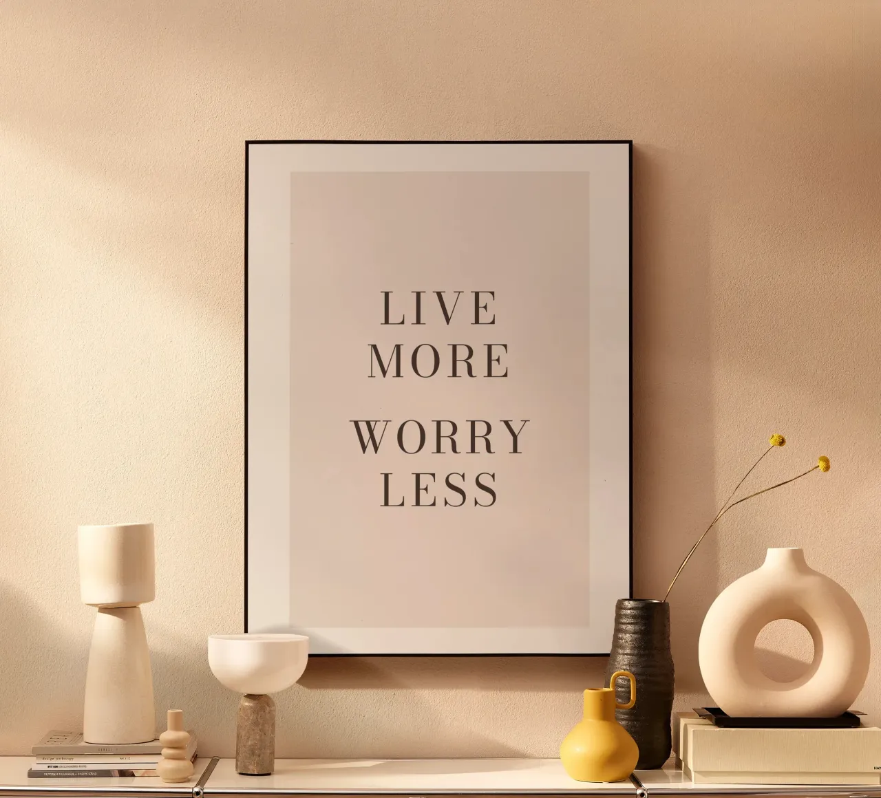 Motivationsspruch – Minimalistisches Typografie-Design Alu-Dibond von Whole©