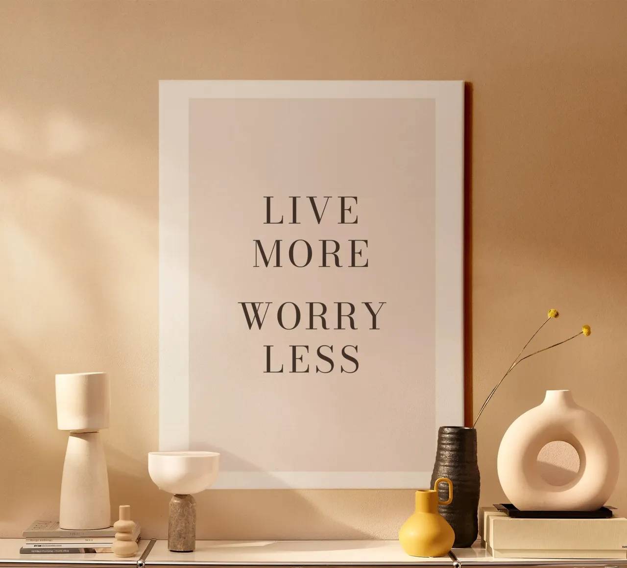 Motivational slogan - Minimalist typography design canvas by Whole©