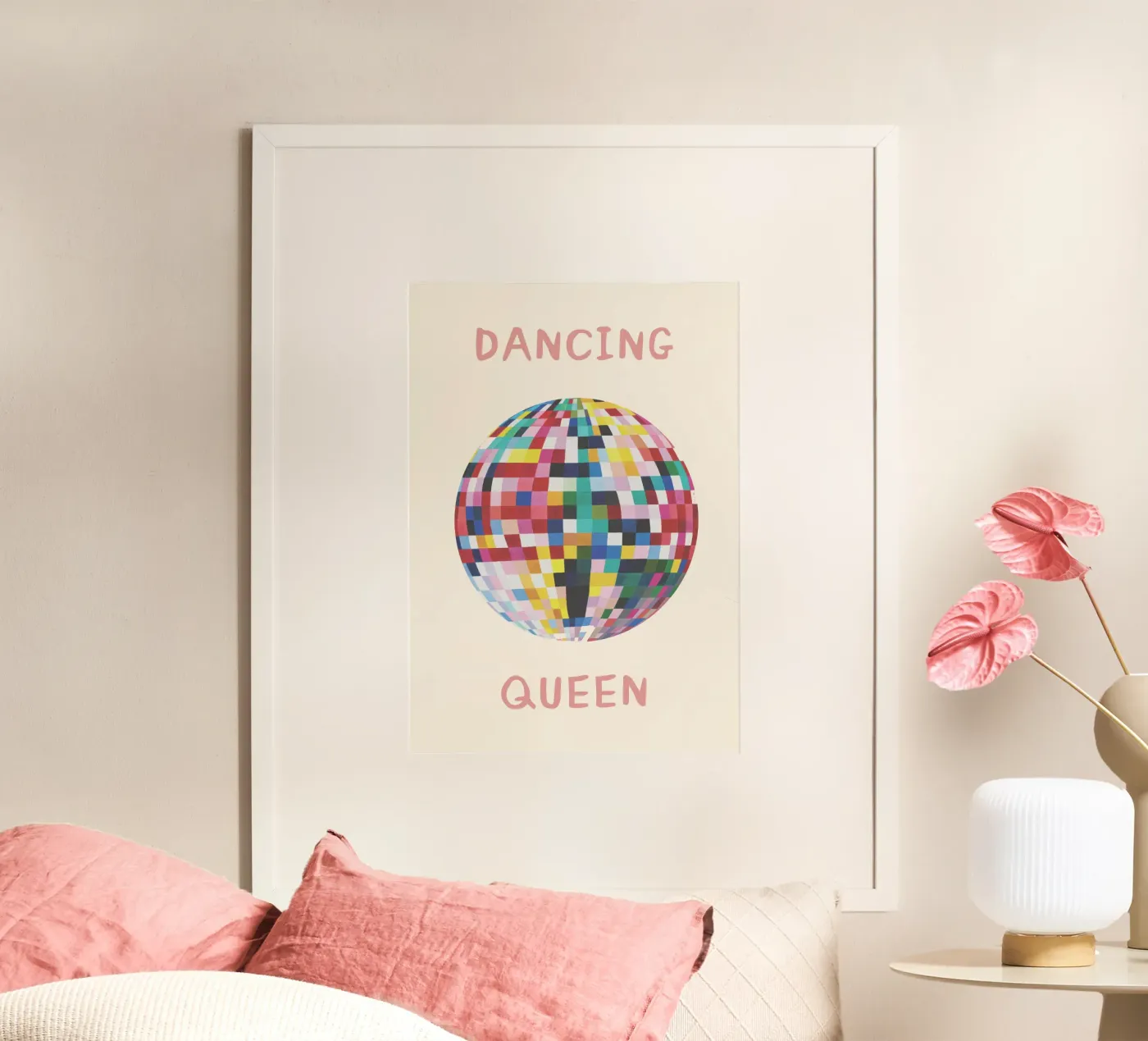 Dancing Queen Disco poster van EverLuvv Studio