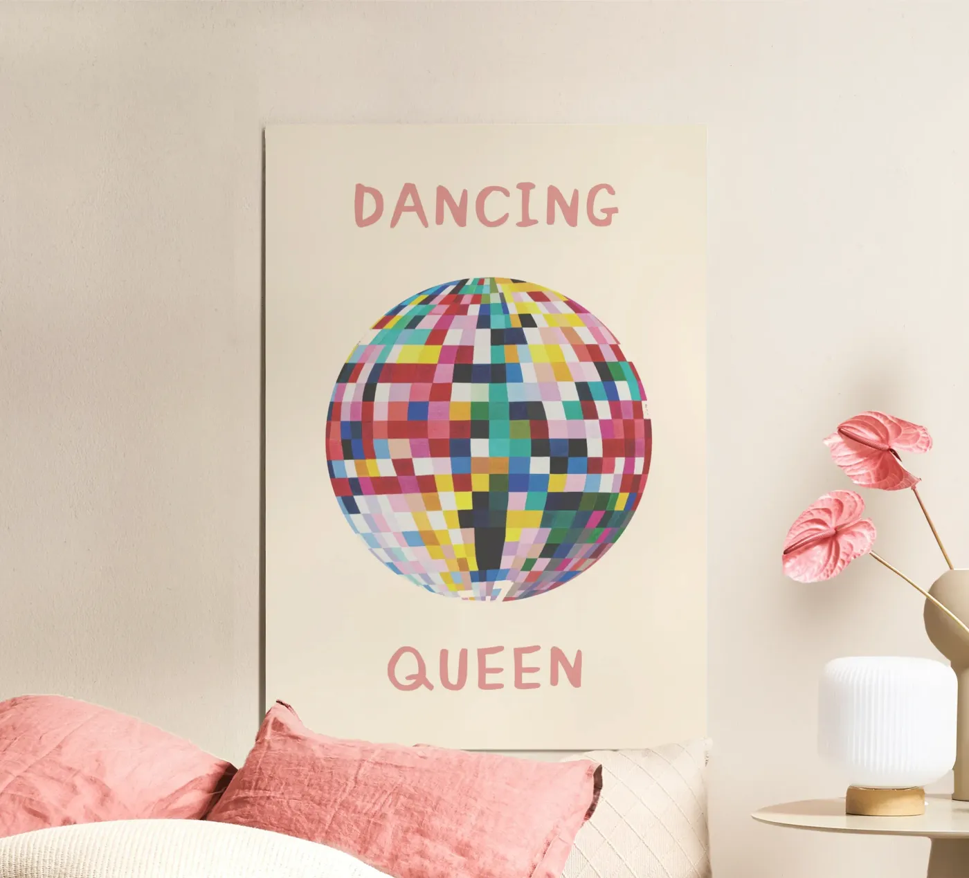 Dancing Queen Disco poster van EverLuvv Studio