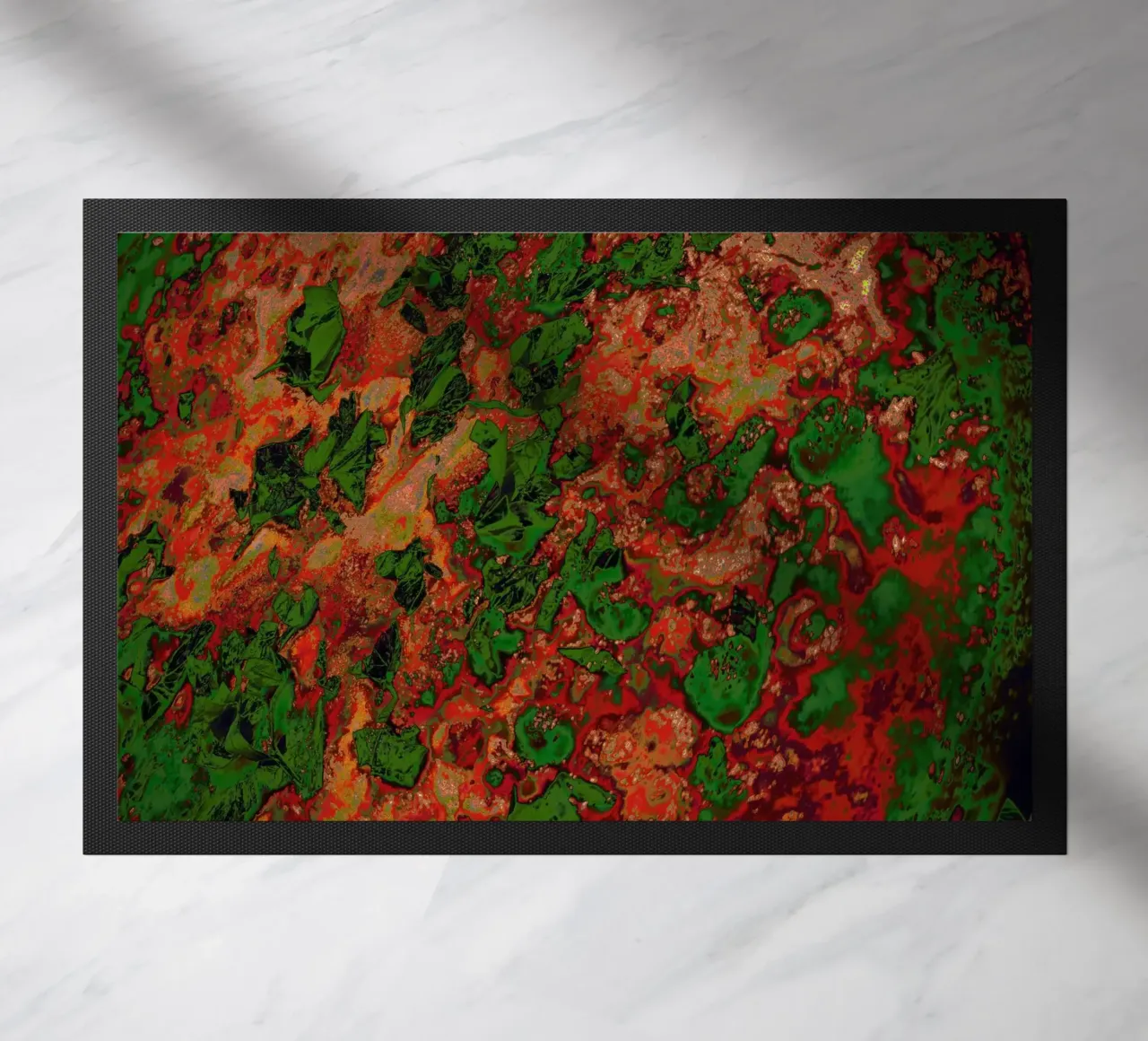 Pizza map doormat by CASTILO Krass-Art