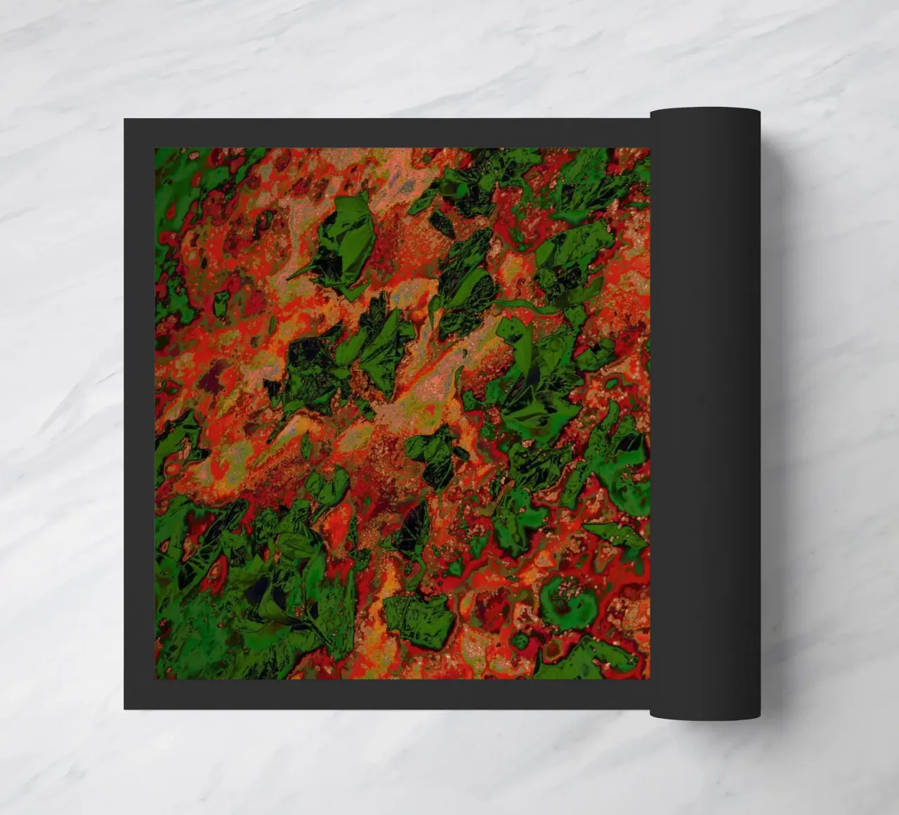 Pizza map doormat by CASTILO Krass-Art