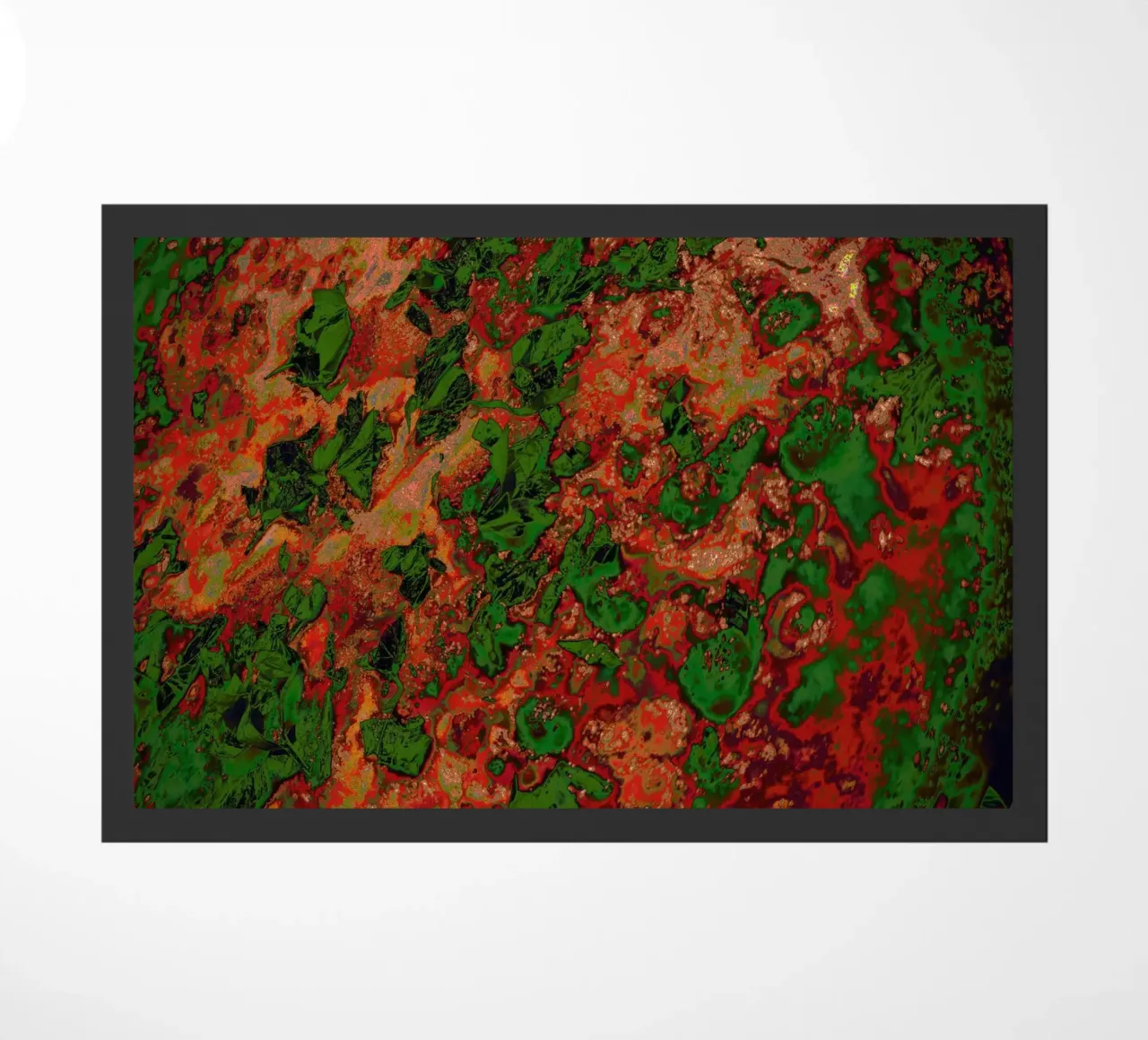 Pizza map doormat by CASTILO Krass-Art