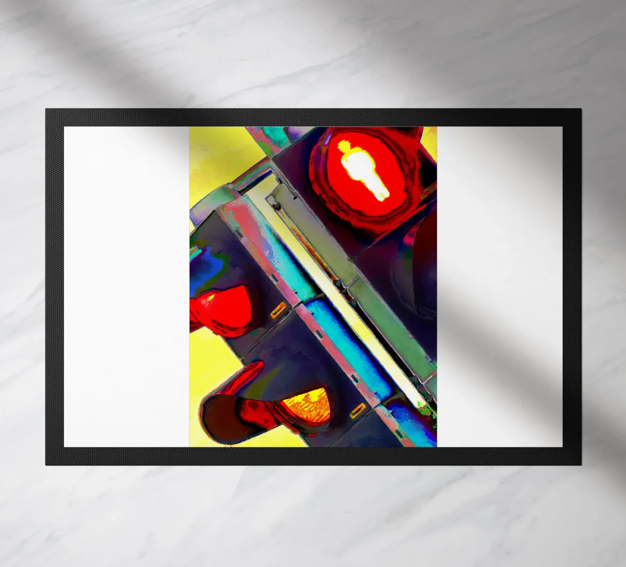 Alien Hells Traffic doormat by CASTILO Krass-Art