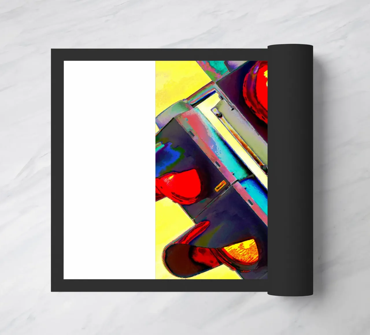 Alien Hells Traffic doormat by CASTILO Krass-Art